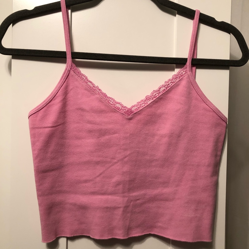 Brandy Melville Bubblegum Pink Nicolette Tank Top